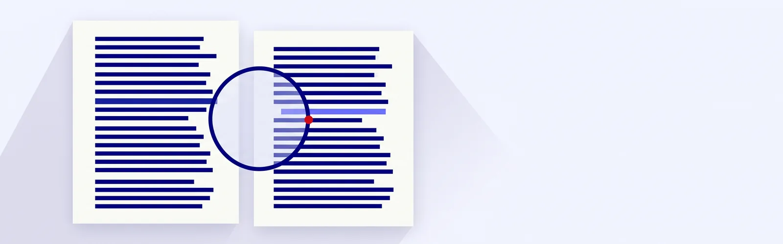 Deux décrets de naturalisation côte à côte, une même ligne tracée différemment sur chacun, une loupe et un point rouge posés sur l'écart