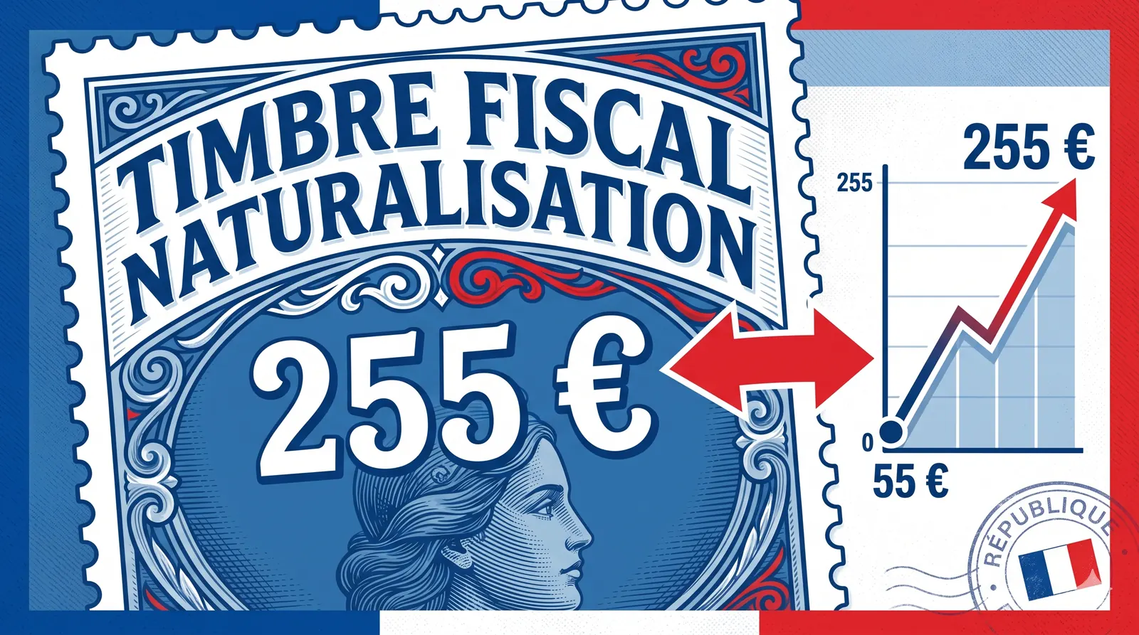 Timbre fiscal naturalisation 2026 : 255 € sur la taxe ANEF