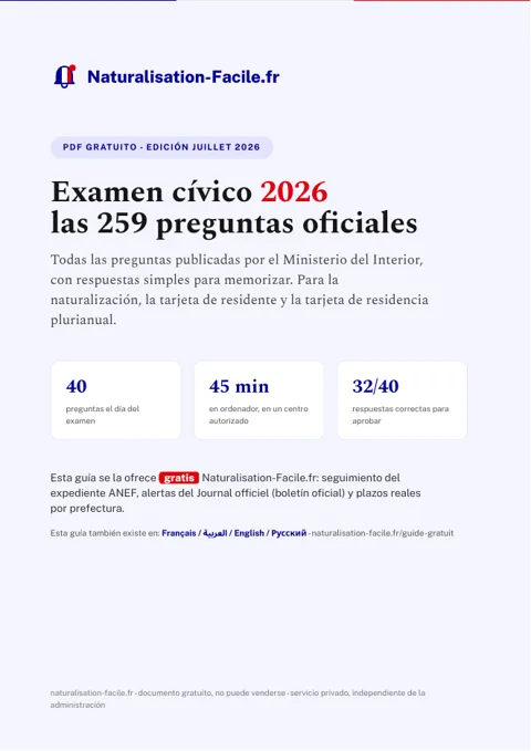 Couverture du guide en Espagnol